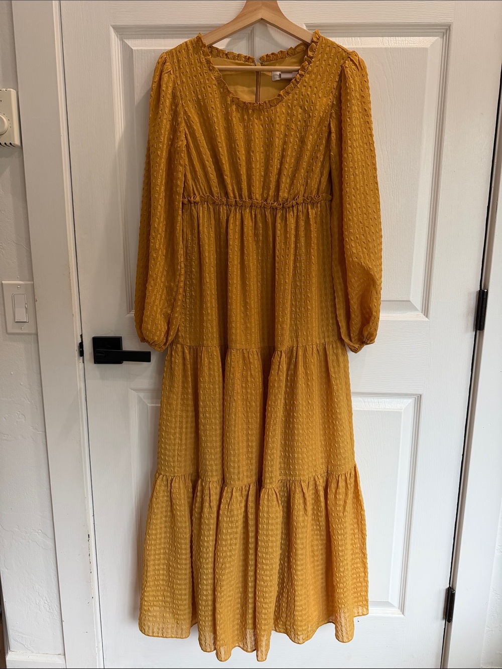 Rachel Parcell Mustard Yellow Tiered Maxi Dress - Picture 2 of 5